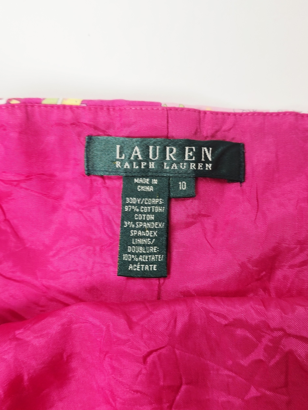 Lauren Ralph Lauren Pink, Yellow & Green Paisley Midi Dress - Picture 11 of 12